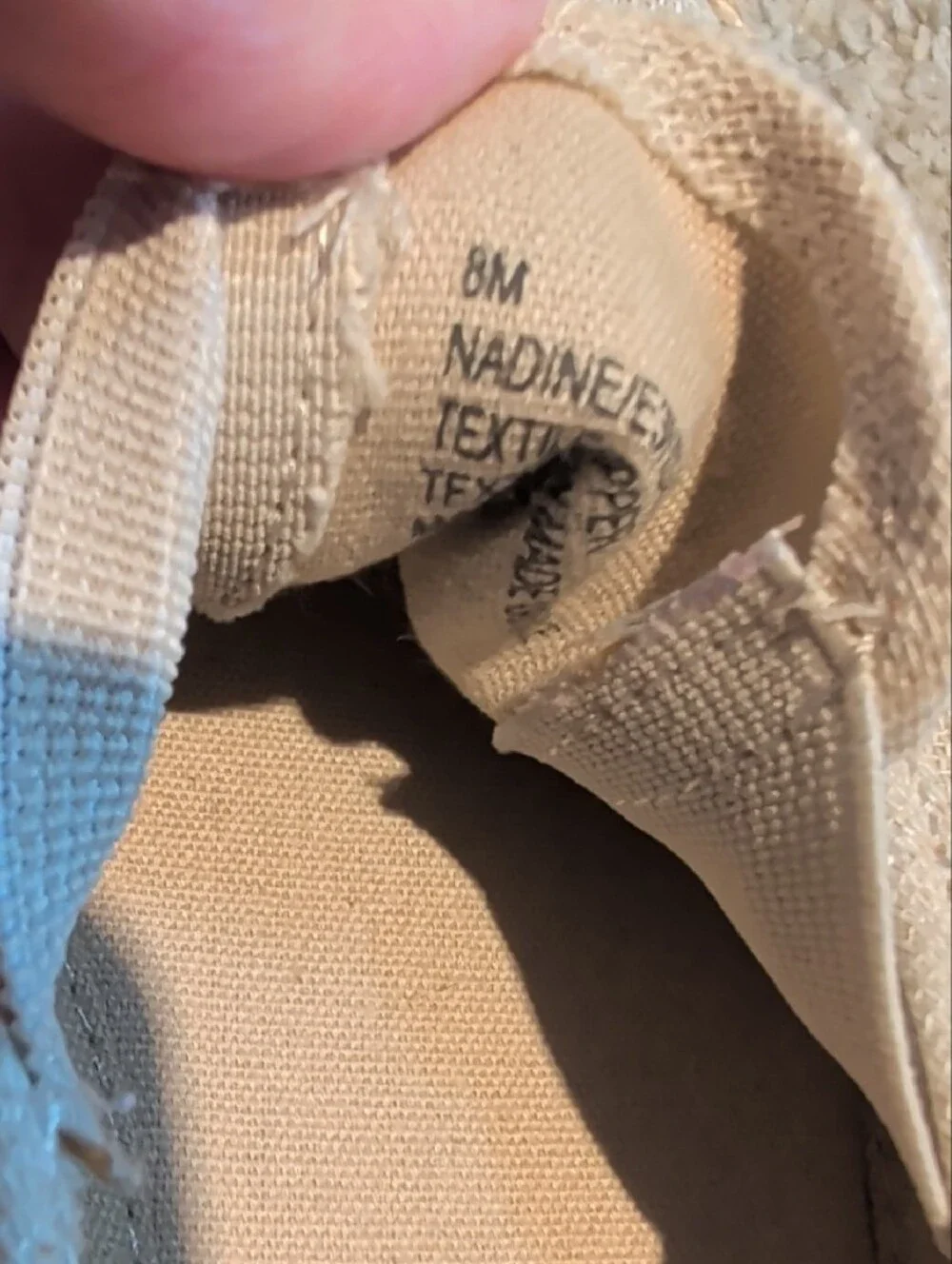 🪴 ESPRIT 🪴 Slip-On Espadrilles in Natural Beige WOMEN'S sz 8